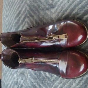 Wine colored Ally booties
